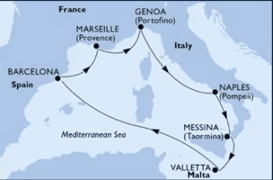 Ruta MSC - 30 OCT-2026